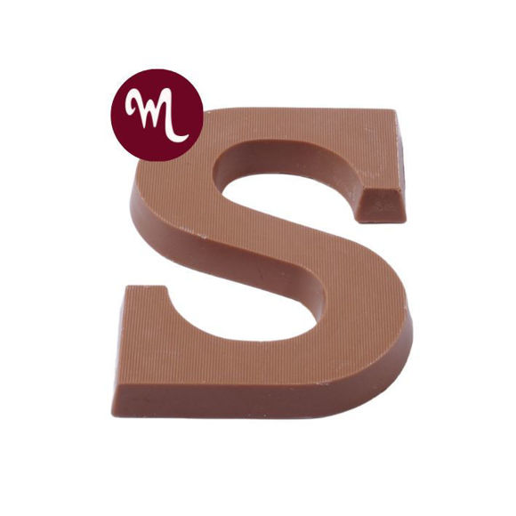 Afbeelding van Chocolade letter klein - circa 100 gram