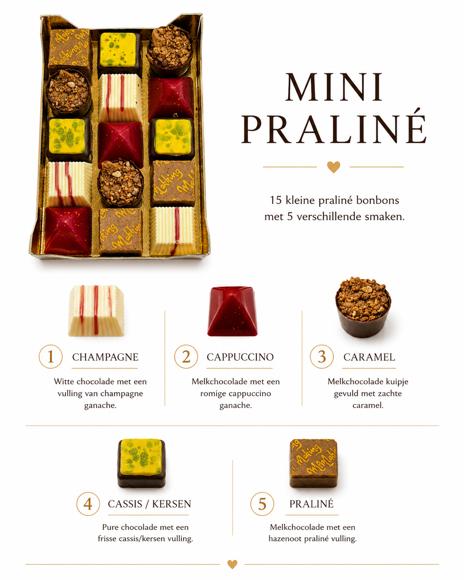 Afbeelding van Mini praliné (15 stuks)